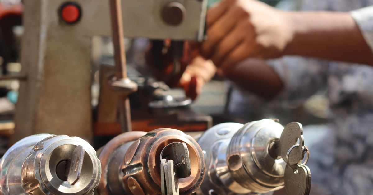 key cutting machine brass metal — Hueytown Locksmiths